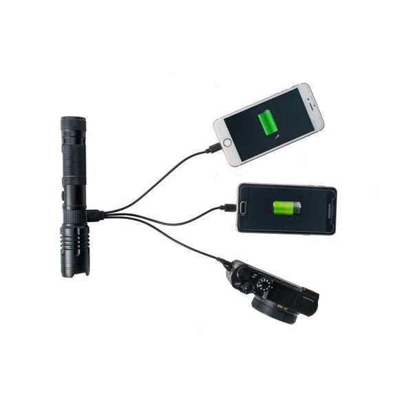 Origin Outdoors LED-Taschenlampe 'Powerbank' - 1000 Lumen - Auf und Davon | Outdoor Equipment