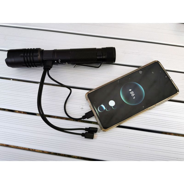 Origin Outdoors LED-Taschenlampe 'Powerbank' - 1000 Lumen - Auf und Davon | Outdoor Equipment