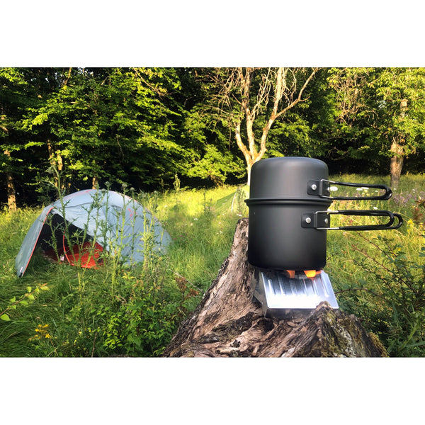 Taschenkocher 'Maxi' - galvanisiert - Auf und Davon | Outdoor Equipment