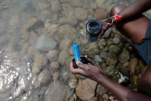 Wasserfilter  | DayCap In Bottle Filter | Nalgene Flasche Weithalsflasche Aufschraubfilter Auf und Davon | Outdoor Equipment