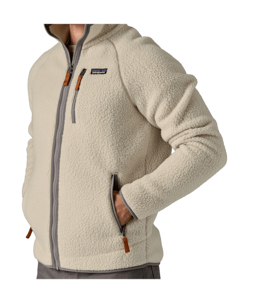 Patagonia Men's Retro Pile Fleece Jacket | Fleecejacke beige Fairtrade Zipper Auf und Davon Outdoor Equipment