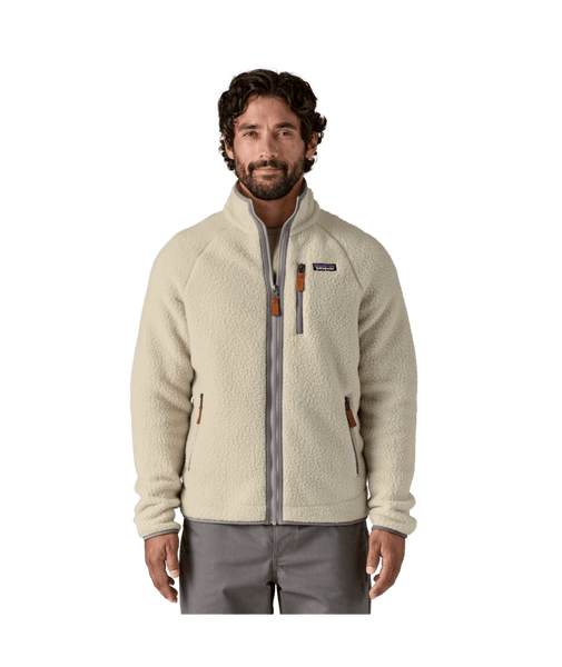 Patagonia Men's Retro Pile Fleece Jacket | Fleecejacke beige Fairtrade Zipper Auf und Davon Outdoor Equipment