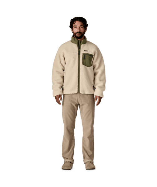 Patagonia Men's Classic Retro-X Fleece Jacket | Übergangsjacke dark natural w/basin green Fleecejacke Herren Auf und Davon Outdoor Equipment