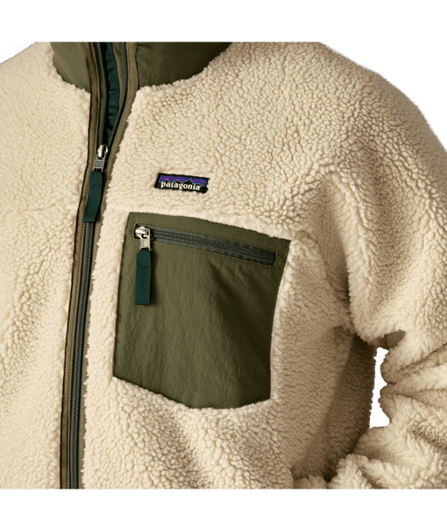 Patagonia Men's Classic Retro-X Fleece Jacket | Übergangsjacke dark natural w/basin green Fleecejacke Herren Auf und Davon Outdoor Equipment
