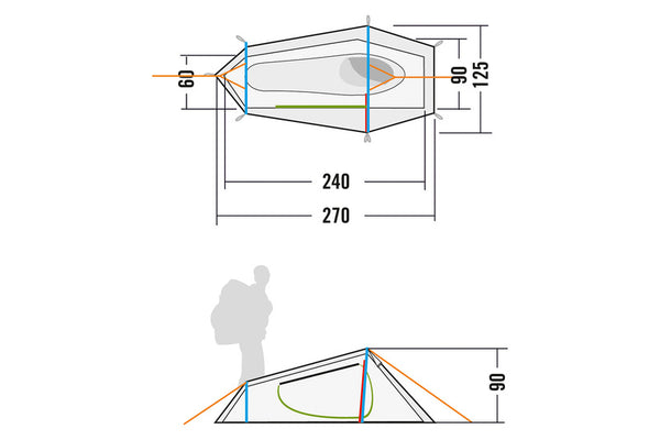 Koli 1-Personen-Tunnelzelt - Auf und Davon | Outdoor Equipment