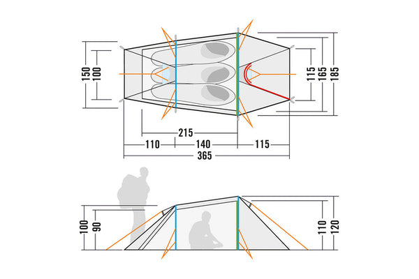 Narvik 3-Personen-Zelt - Auf und Davon | Outdoor Equipment