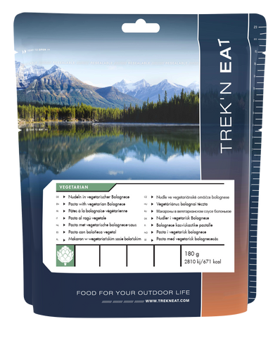 Nudeln in vegetarischer Bolognese - Outdoor Essen - Auf und Davon | Outdoor Equipment