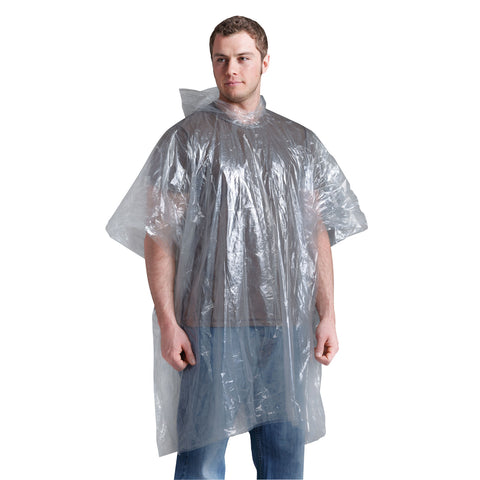 Notfall-Poncho transparent