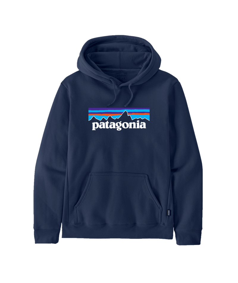 Patagonia P-6 Logo Uprisal Hoody - Unisex | Kapuzenpullover new navy Fairtrade Hoodie Auf und Davon Outdoor Equipment