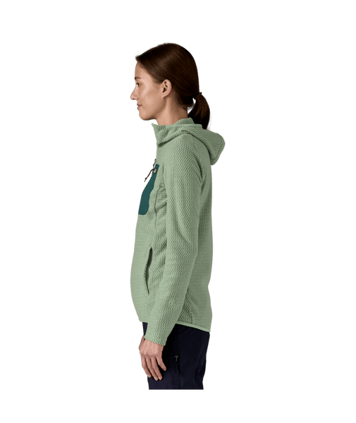 Women's R1 Air Fleece Full-Zip Hoody | Fleecejacke ellwood green Funktionstipper Laufjacke Sporthoody Auf und Davon Outdoor Equipment