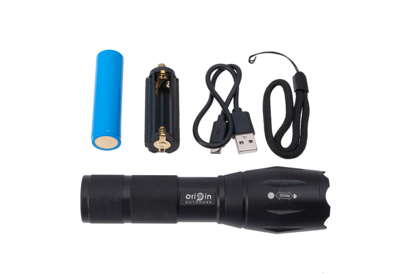 LED-Taschenlampe 'Focus' 500 Lumen - Auf und Davon | Outdoor Equipment