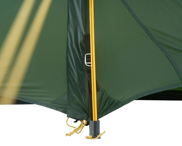 Nordisk Telemark 2.2 LW | 2-Personen Zelt Black Forest Green leichtes 2Personen Zelt Auf und Davon Outdoor Equipment
