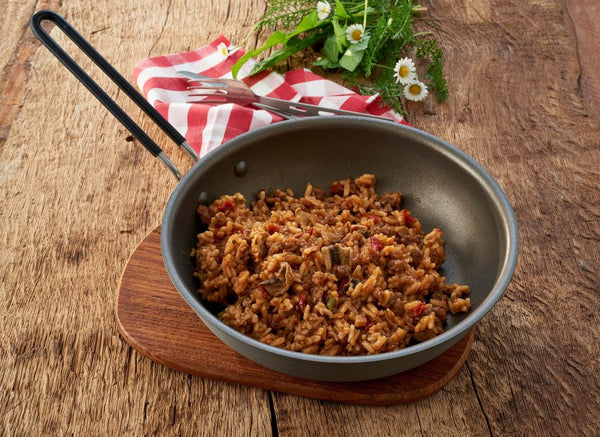 Rindfleisch Stroganoff mit Reis