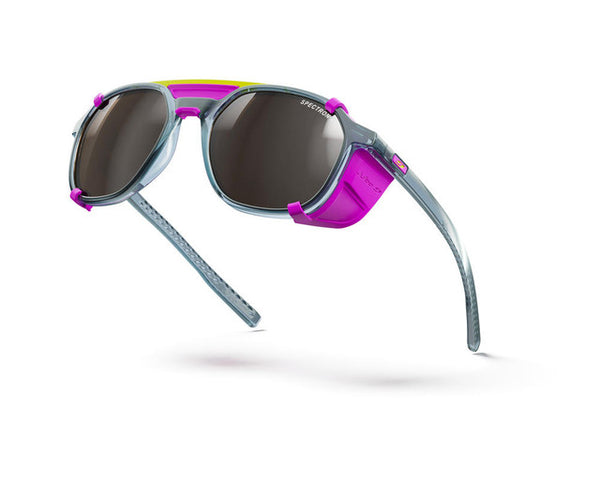 Julbo SLACK COVER Spectron 4 | Gletscherbrille blau rosa Sportsonnenbrille