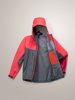 Arcteryx Alpha Jacket Men's dynasty/dk grey Hybrid Jacke rot/grau Auf und Davon Outdoor Equipment