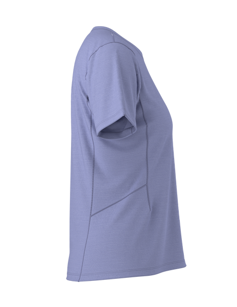Arcteryx Lana Merino Wool Crew Shirt Women's moonstone Funktionsshirt Auf und Davon Outdoor Equipment