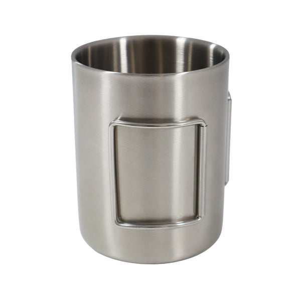 Basic Nature Edelstahl Thermobecher mit Klappgriff 0,3L Auf und Davon Outdoor Equipment