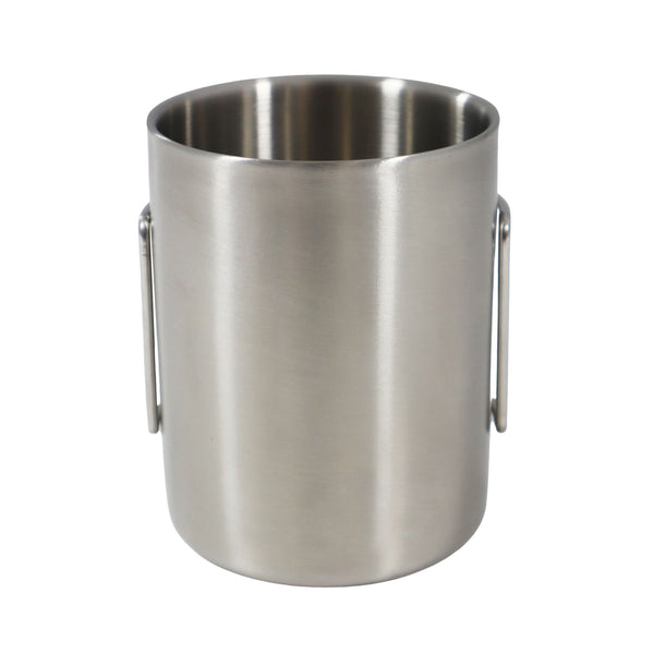 Basic Nature Edelstahl Thermobecher mit Klappgriff 0,3L Auf und Davon Outdoor Equipment