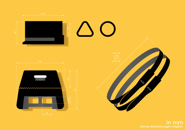 Bügelschloss-Halterung - Auf und Davon | Outdoor Equipment