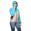 Bergans Women's Vaagaa 3L Shell Jacket Hardshelljacke aqua lagoon warm sand granite blue Regenjacke Damen Auf und Davon Outdoor Equipment