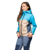 Bergans Women's Vaagaa 3L Shell Jacket Hardshelljacke aqua lagoon warm sand granite blue Regenjacke Damen Auf und Davon Outdoor Equipment