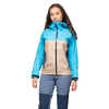Bergans Women's Vaagaa 3L Shell Jacket Hardshelljacke aqua lagoon warm sand granite blue Regenjacke Damen Auf und Davon Outdoor Equipment