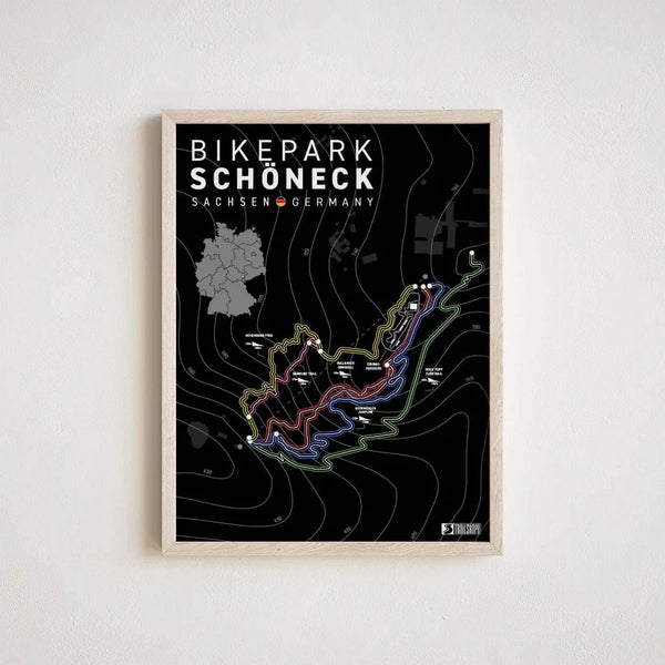 Bikepark Schöneck Sachsen Germany 30x40cm - Auf und Davon | Outdoor Equipment