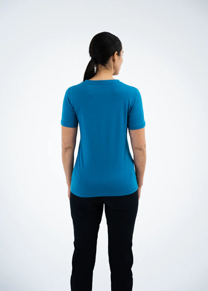 Blackyak Damen Gyr Performance Sportshirt lyons blue Funktionsshirt Auf und Davon Outdoor Equipment
