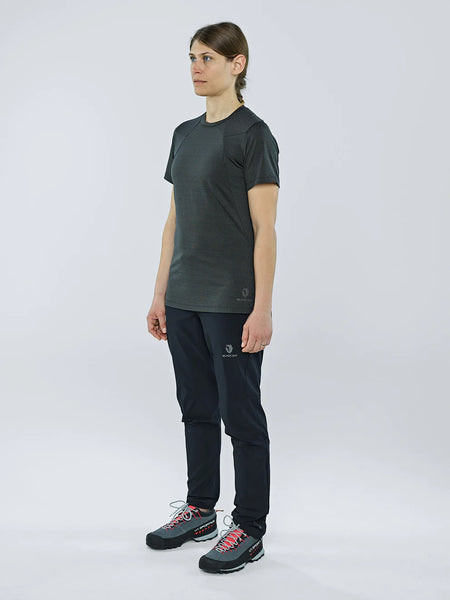 Blackyak Damen Kabru Merino T-Shirt Merinoshirt peat Sportshirt Funktionsshirt Auf und Davon Outdoor Equipment