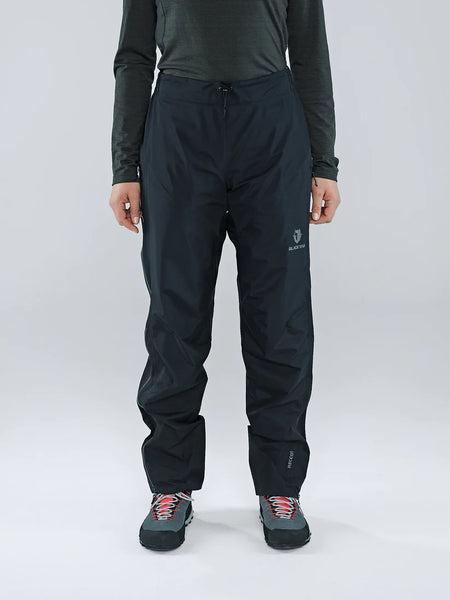 Blackyak Damen Lunag Gore-Tex 3L | Hardshellhose black beauty schwarz Regenhose Outdoorhose wasserdicht Recco Auf und Davon Outdoor Equipment