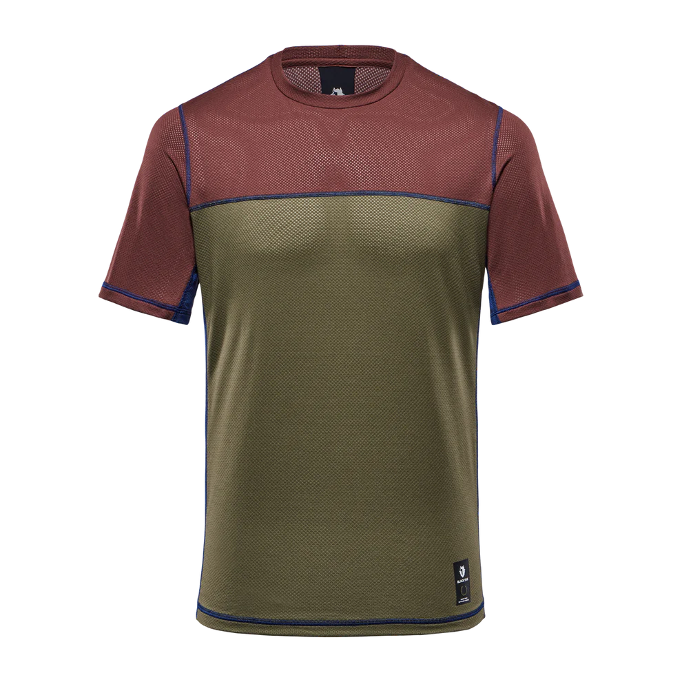 Blackyak Herren Gyr Performance | Sportshirt rum raisin Funktionsshirt Performance shirt Auf und Davon Outdoor Equipment
