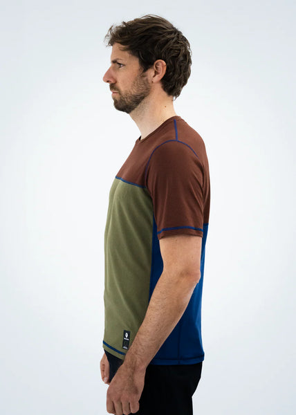 Blackyak Herren Gyr Performance | Sportshirt rum raisin Funktionsshirt Performance shirt Auf und Davon Outdoor Equipment