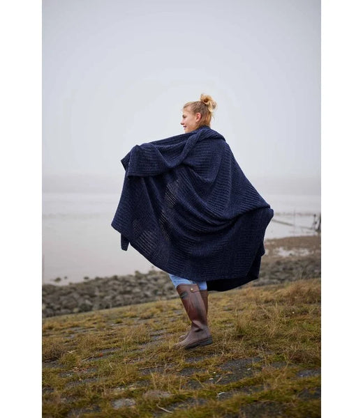 Blue Loop Harlingen Plaid - Wolldecke navy melange - Auf und Davon | Outdoor Equipment