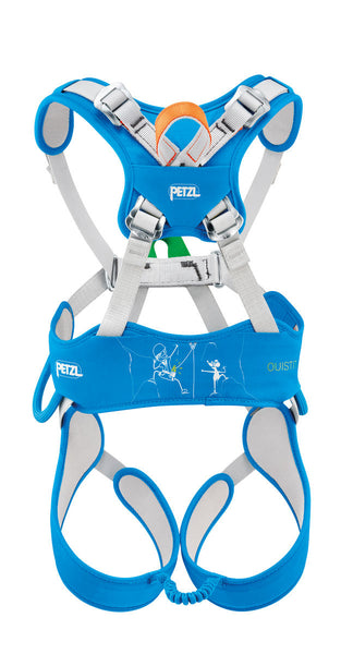 Petzl Ouistiti Kinderklettergurt Ganzkörper Klettergurt Brustklettergurt METHYL BLUE blau grau Auf und Davon Outdoor Equipment