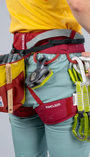 Edelrid Jayne IV Klettergurt rhubarb red Damenklettergurt Damen rot Auf und Davon Outdoor Equipment
