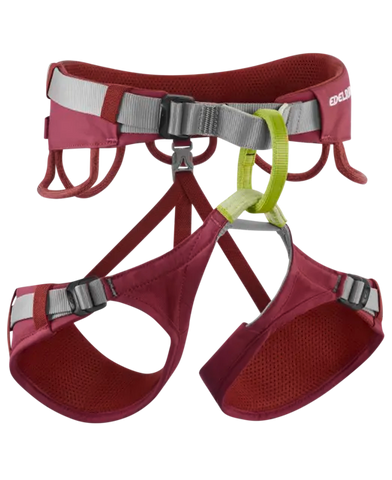 Edelrid Jayne IV Klettergurt rhubarb red Damenklettergurt Damen rot Auf und Davon Outdoor Equipment