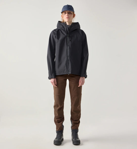 Haglöfs Front Proof II Jacket Women | Hardshelljacke true black Regenjacke Wanderjacke Auf und Davon Outdoor Equipment