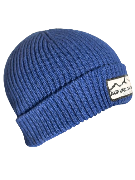 Auf und Davon Strickmütze - Marineblau