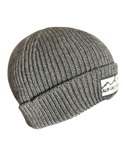 Auf und Davon Strickmütze Graphite aus Wolle