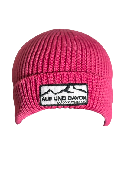 Auf und Davon Strickmütze - Pink