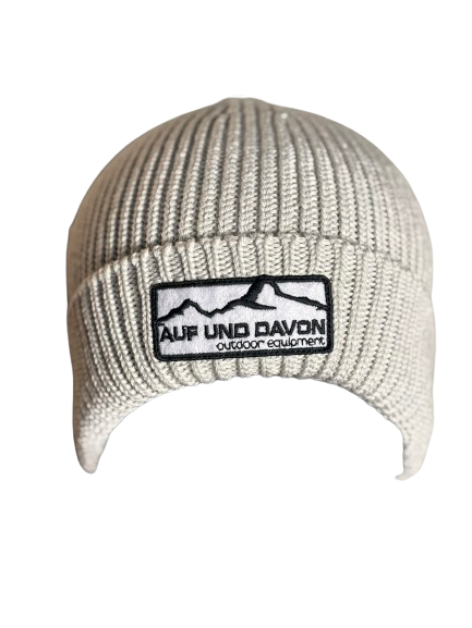 Auf und Davon Strickmütze - Silber