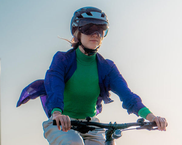 ITINERAIRE EVO Reactiv 0-3 | Fahrradhelm beige/schwarz High-End-Fahradhelm mit Visier Auf und Davon Outdoor Equipment