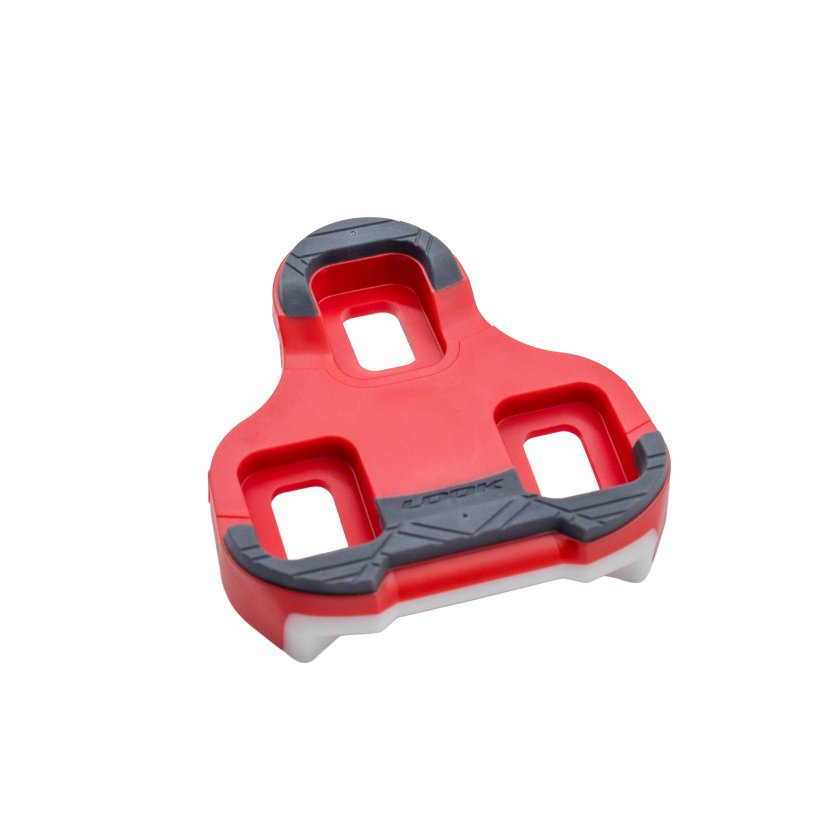 LOOK Keo Grip Schuhplatten rot mit 9° Float
