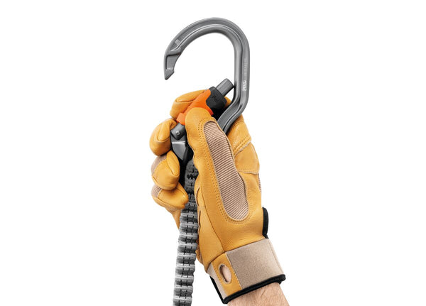 petzl Scorpio Vertigo SW | Klettersteigset Bandfalldämpfer grau orange Auf und Davon Outdoor Equipment
