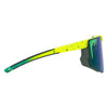 Pit Viper The Flip-Offs HDPV - Rec Center Fahrradbrille blau gelb grün gesprenkelt schnelle Brille Laufbrille klappbar Auf und Davon Outdoor Equipment