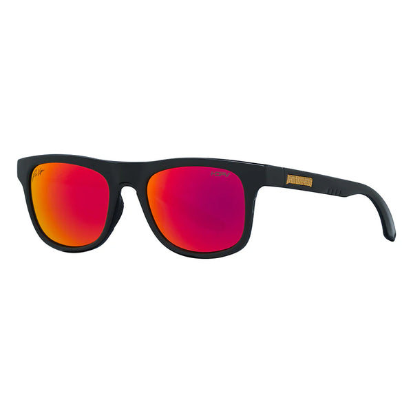 Pit Viper The Highball HDPV - Exec Red Sonnenbrille rot weiß polarisiert rutschfest Auf und Davon Outdoor Equipment
