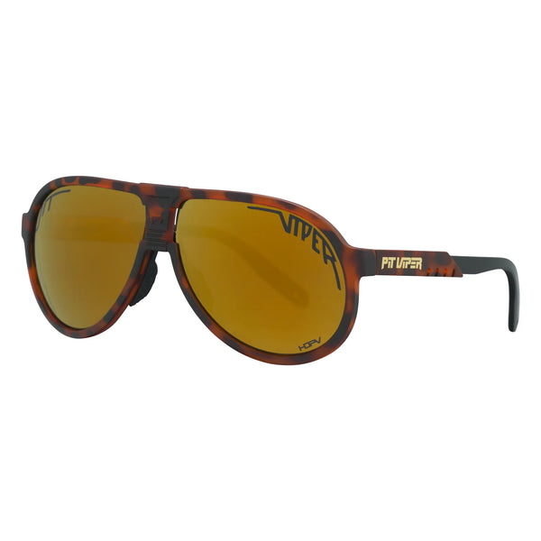 Pit Viper The Jethawk HDPV - Land Locked | Sonnenbrille Pornobrille Fliegerbrille polarisiert braun Auf und Davon Outdoor Equipment