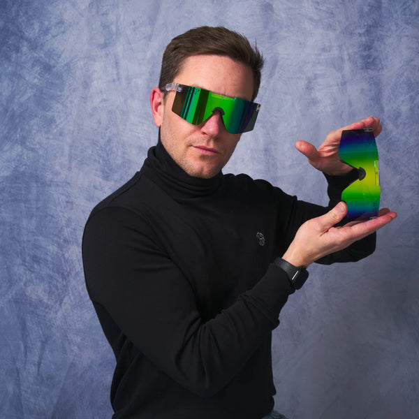 Pit Viper The Originals 2.0 Regular HDPV - Clear Blue-Green Fahrradbrille blau grün schnelle Brille Laufbrille Auf und Davon Outdoor Equipment