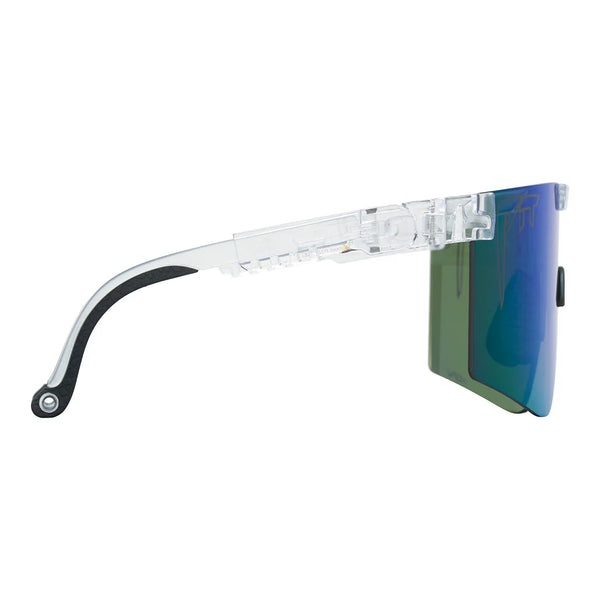 Pit Viper The Originals 2.0 Regular HDPV - Clear Blue-Green Fahrradbrille blau grün schnelle Brille Laufbrille Auf und Davon Outdoor Equipment