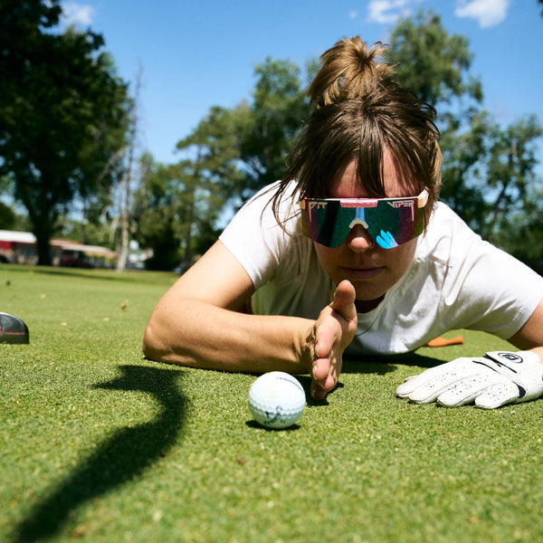 Pit Viper The Originals 2.0 Wide HDPV - Aftershock  Fahrradbrille pink blau schnelle Brille Laufbrille Auf und Davon Outdoor Equipment